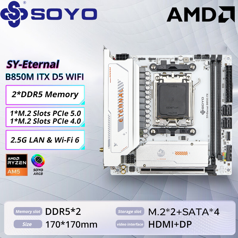 Ddr5 Rgb Ram - SOYO B850M ARGB Motherboard WIFI6 MINI-ITX