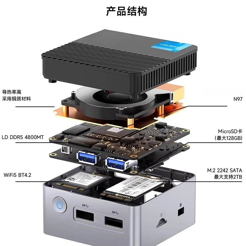 G5 Alder Lake N97 MINI PC Wind - Ddr5 4800Mhz review and price