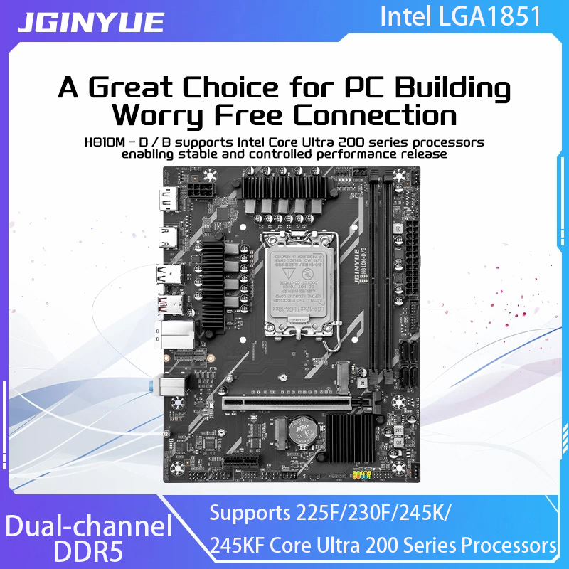 JGINYUE H810 Motherboard Intel - Ddr5 64Gb review and price