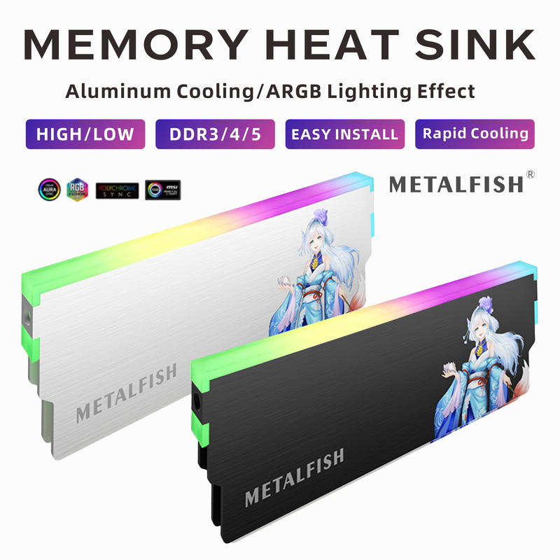 METALFISH DRAM Heatsink 5V-3PI - Ddr5 Ram review and price